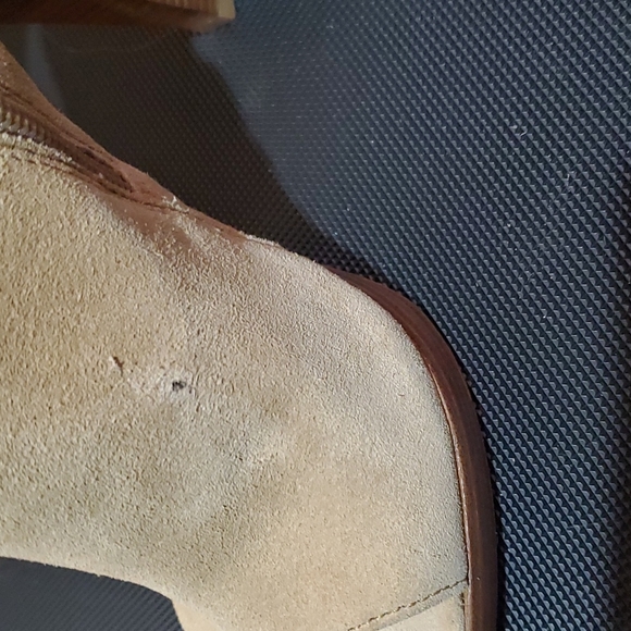 Peep toe suede booties - Picture 7 of 7